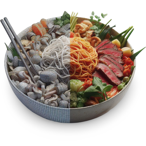 The augmented reality of Chinese food